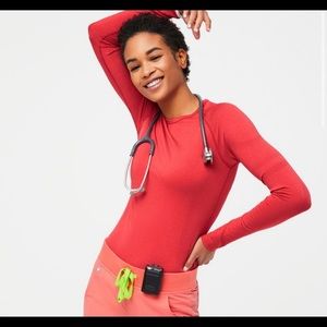 NWT Figs Salta HOT RED Top (XS)